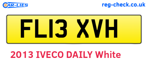 FL13XVH are the vehicle registration plates.