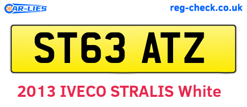 ST63ATZ are the vehicle registration plates.