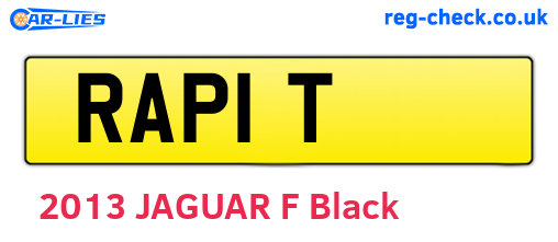 RAP1T are the vehicle registration plates.