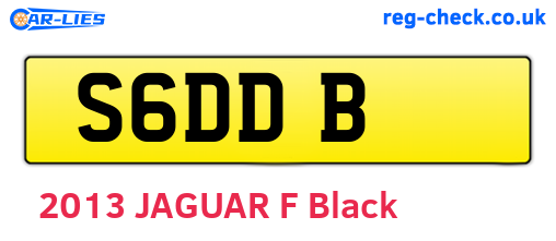 S6DDB are the vehicle registration plates.