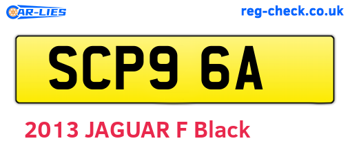 SCP96A are the vehicle registration plates.