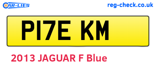 P17EKM are the vehicle registration plates.