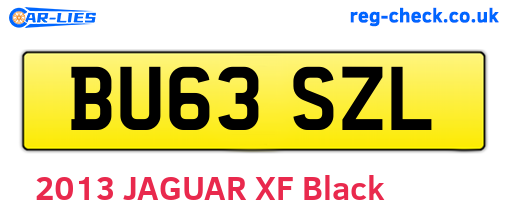 BU63SZL are the vehicle registration plates.