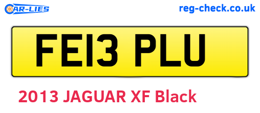 FE13PLU are the vehicle registration plates.