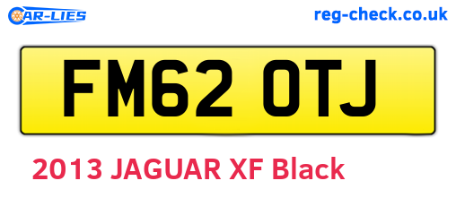 FM62OTJ are the vehicle registration plates.