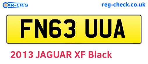 FN63UUA are the vehicle registration plates.