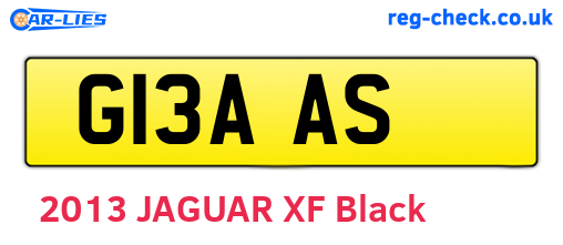 G13AAS are the vehicle registration plates.