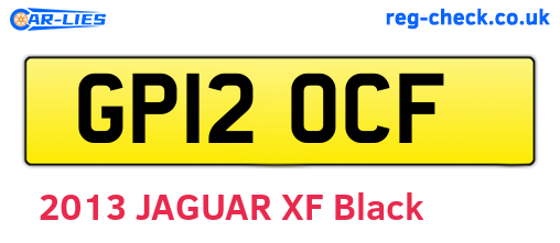 GP12OCF are the vehicle registration plates.