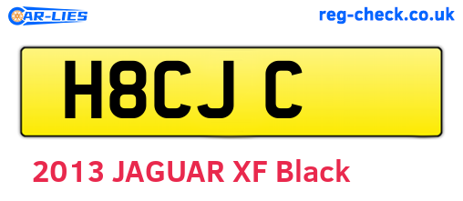 H8CJC are the vehicle registration plates.