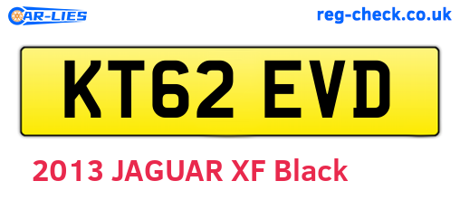 KT62EVD are the vehicle registration plates.