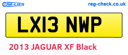 LX13NWP are the vehicle registration plates.