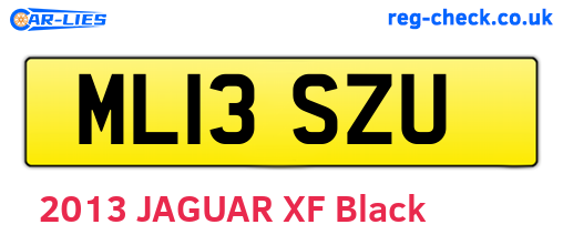 ML13SZU are the vehicle registration plates.