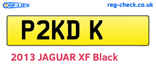 P2KDK are the vehicle registration plates.