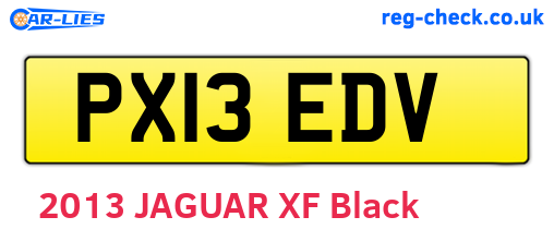 PX13EDV are the vehicle registration plates.