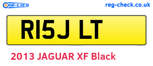 R15JLT are the vehicle registration plates.