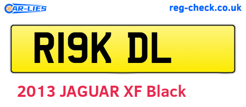 R19KDL are the vehicle registration plates.