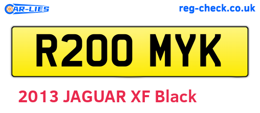 R200MYK are the vehicle registration plates.