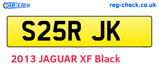 S25RJK are the vehicle registration plates.