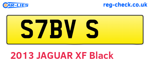S7BVS are the vehicle registration plates.