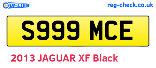 S999MCE are the vehicle registration plates.