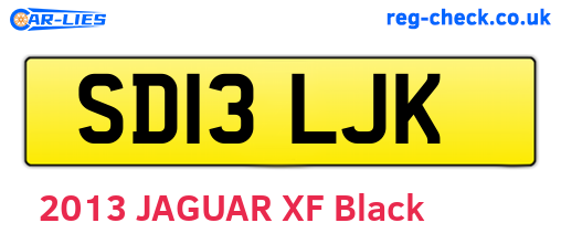 SD13LJK are the vehicle registration plates.