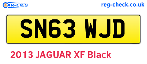SN63WJD are the vehicle registration plates.