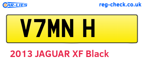V7MNH are the vehicle registration plates.