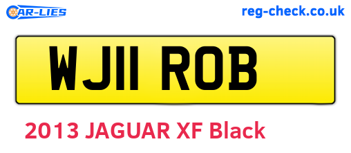 WJ11ROB are the vehicle registration plates.