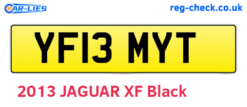 YF13MYT are the vehicle registration plates.
