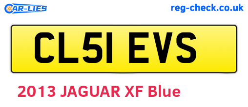 CL51EVS are the vehicle registration plates.