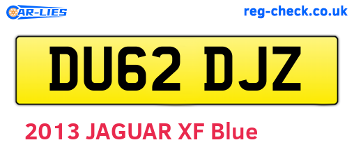 DU62DJZ are the vehicle registration plates.