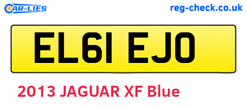 EL61EJO are the vehicle registration plates.