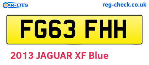 FG63FHH are the vehicle registration plates.