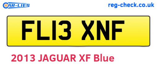 FL13XNF are the vehicle registration plates.