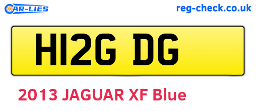 H12GDG are the vehicle registration plates.