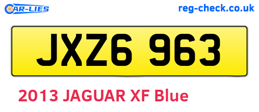 JXZ6963 are the vehicle registration plates.