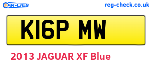 K16PMW are the vehicle registration plates.