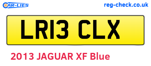 LR13CLX are the vehicle registration plates.