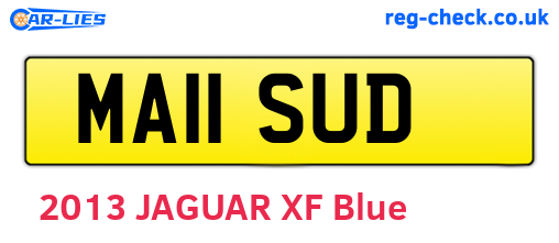 MA11SUD are the vehicle registration plates.