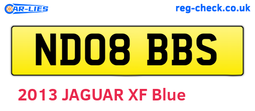 ND08BBS are the vehicle registration plates.