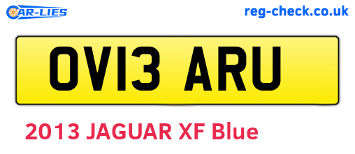 OV13ARU are the vehicle registration plates.