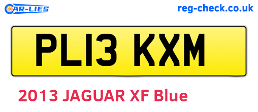 PL13KXM are the vehicle registration plates.