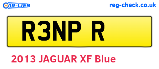 R3NPR are the vehicle registration plates.