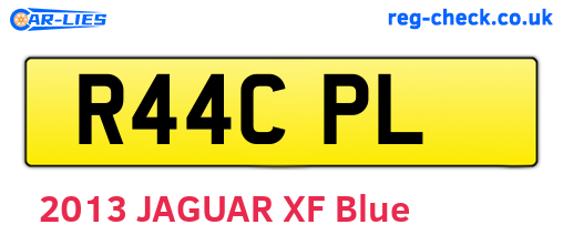 R44CPL are the vehicle registration plates.