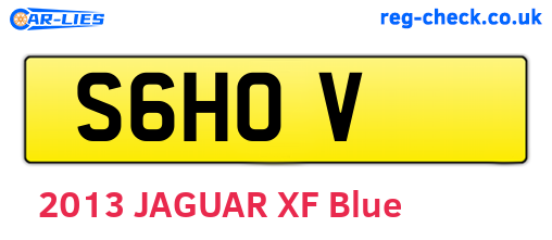 S6HOV are the vehicle registration plates.