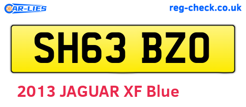 SH63BZO are the vehicle registration plates.