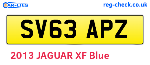 SV63APZ are the vehicle registration plates.
