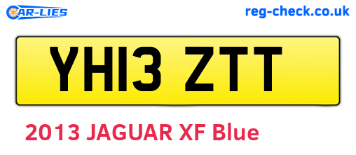 YH13ZTT are the vehicle registration plates.