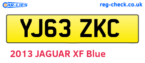 YJ63ZKC are the vehicle registration plates.