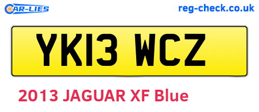 YK13WCZ are the vehicle registration plates.